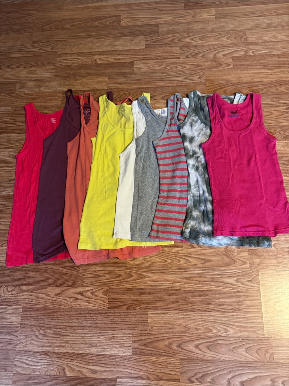 Bundle of Assorted Women’s Tank Top Set - Mix of Bright & Neutral Colors